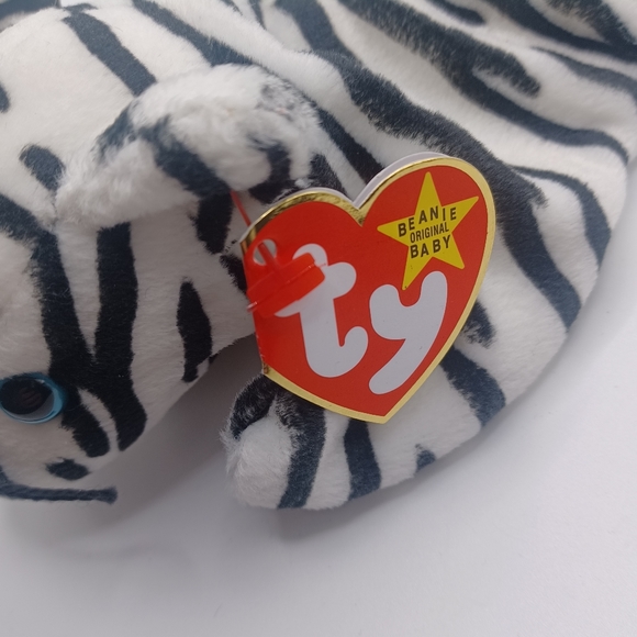 Ty Beanie Babies Blizzard The Tiger Plush - Picture 3 of 4